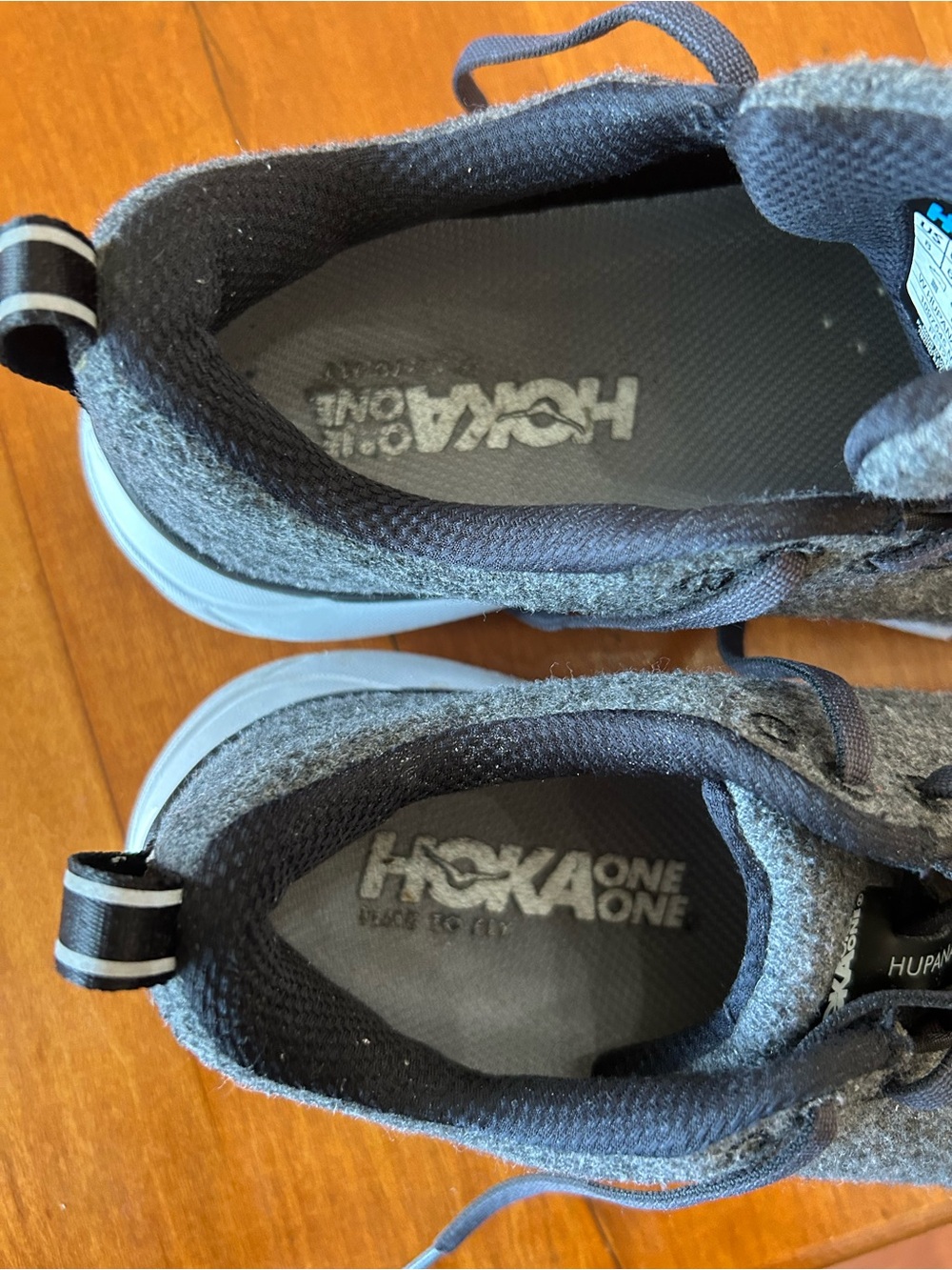 HOKA ONE ONE Hupana Wool Gray Running Walking Shoes Women’s US 8 - Picture 7 of 12